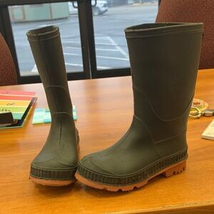 Wonder Nation Black Kids Rain Boots